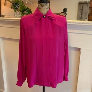 1980’s fuchsia blouse
